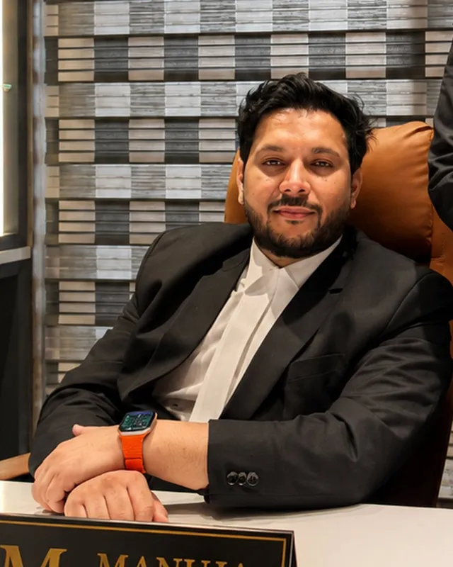 Nakul Manuja, Associate at Manuja Law Partners, in the firm's chamber